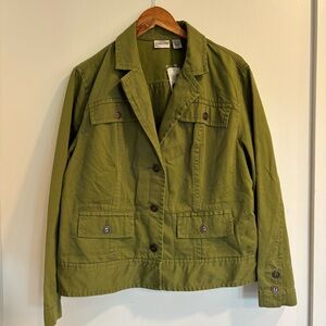 NWT Chico's Corbin Ambler Olive Green Blazer Jacket XL 16/18